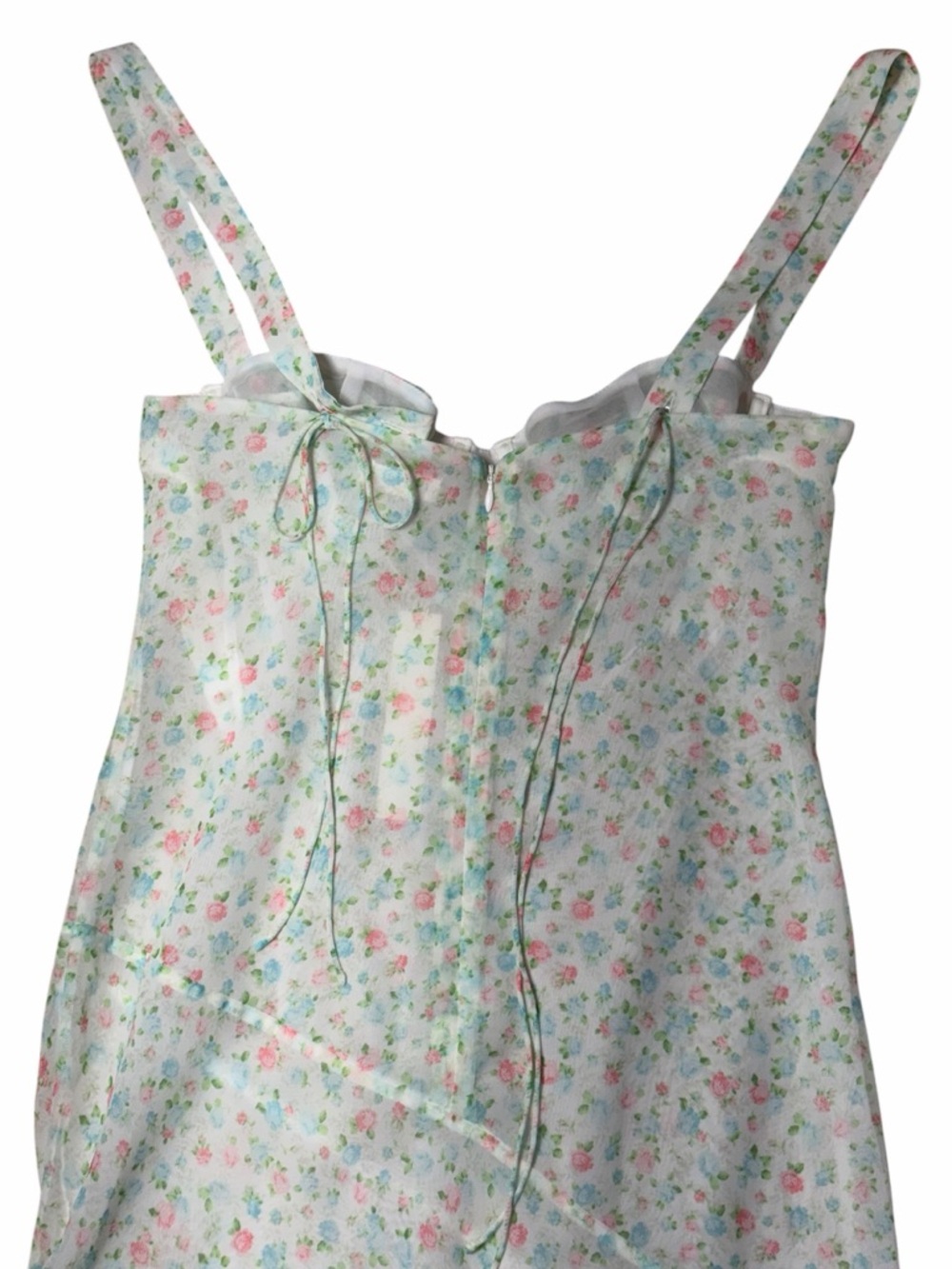 For Love & Lemons Pastel Floral Summer Breeze Maxi Dress Womans M - Picture 6 of 8